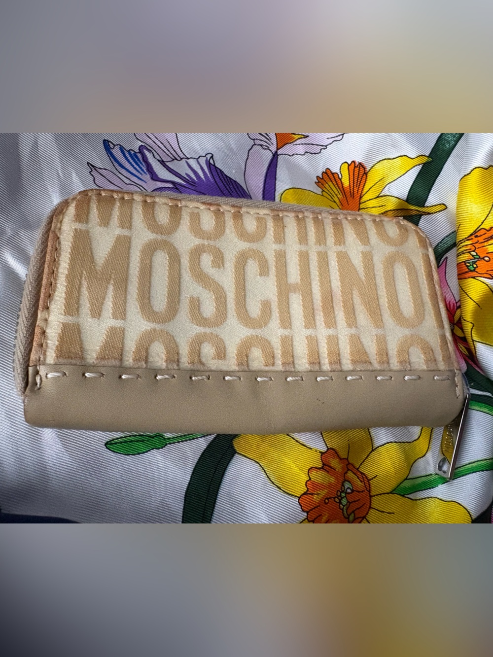 Moschino key holder Logo -Zip Pull made in Italy